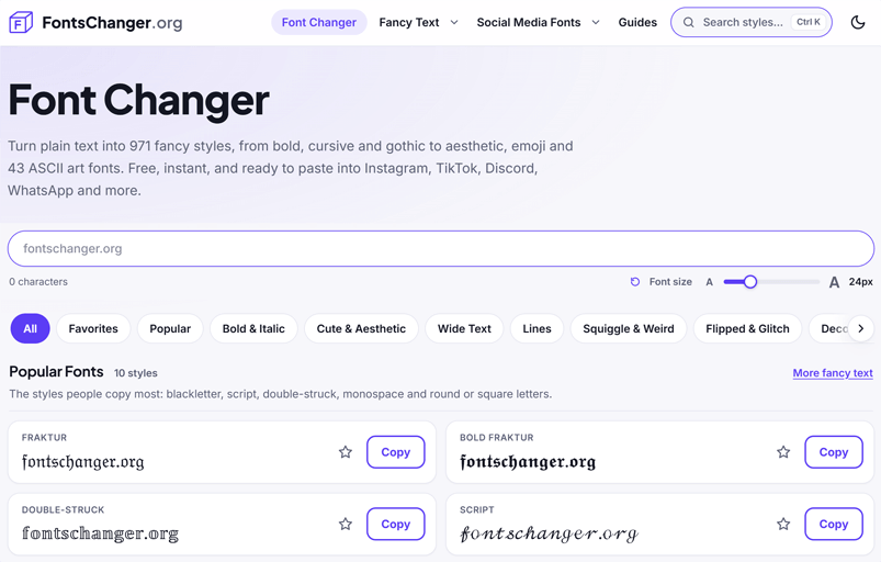 Font generator